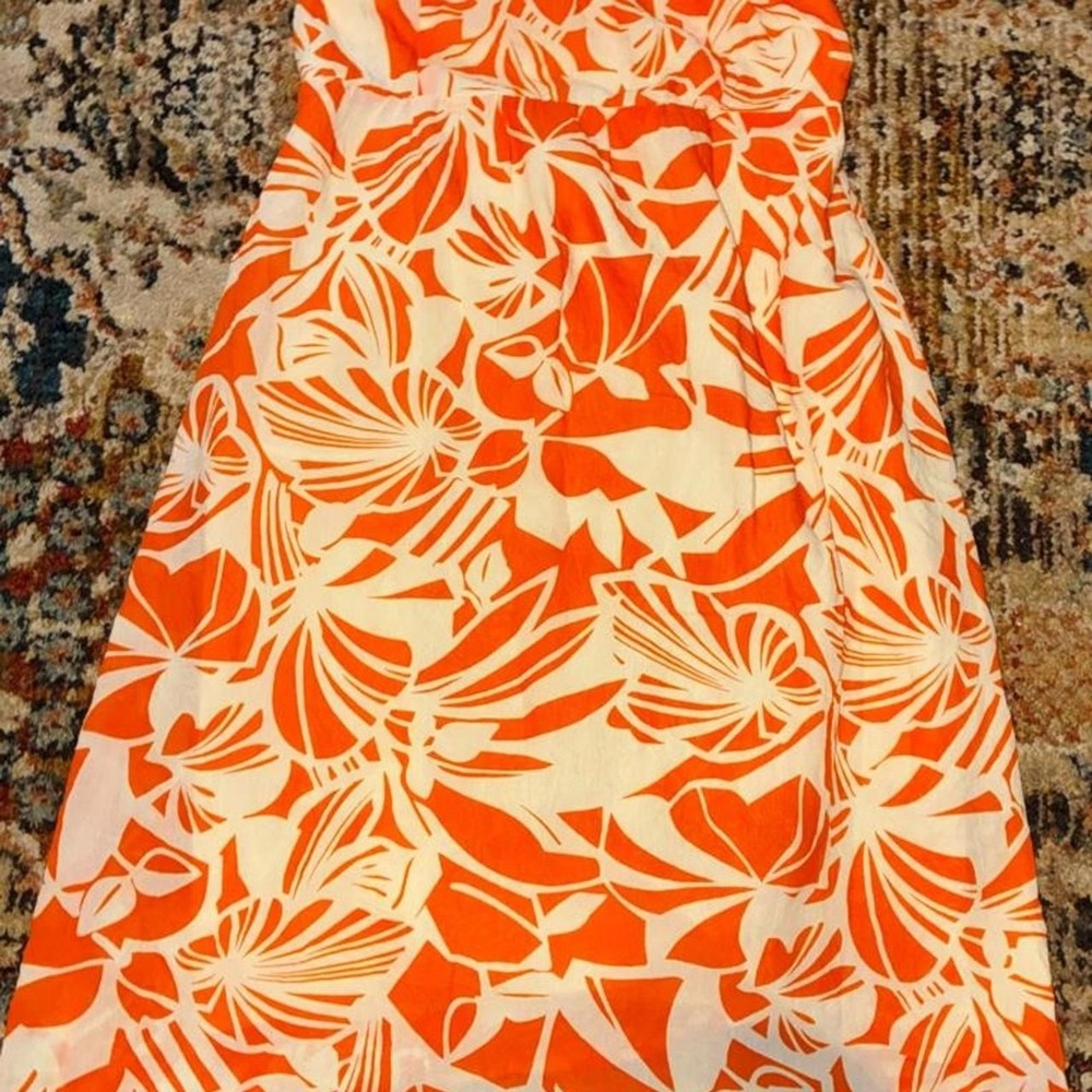 American-eagle Women's Orange Dress Size 4 Y2K